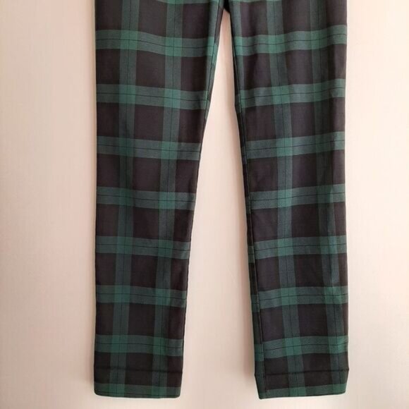 REITMANS Tartan Plaid Slim Leg Dress Pants Green & Black Sz 6 - Picture 4 of 9